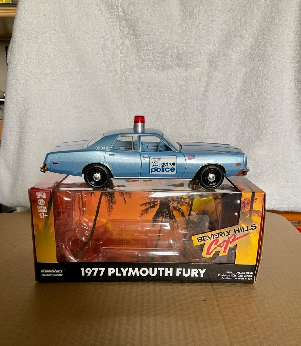 Greenlight 1:24 1977 Plymouth Fury Beverly Hills Cop Diecast Car