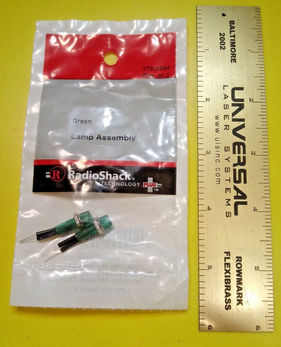 RadioShack 272-0334 Green Lamp Assembly 12vdc 60ma for sale online