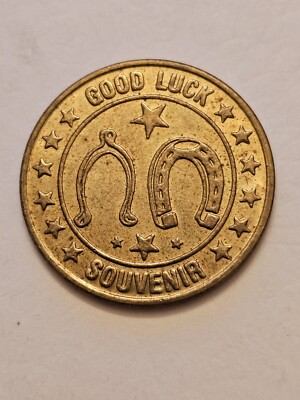 YE OLDE CURIOSITY SHOP GOOD LUCK SOUVENIR TOKEN MEDAL COIN SEATTLE