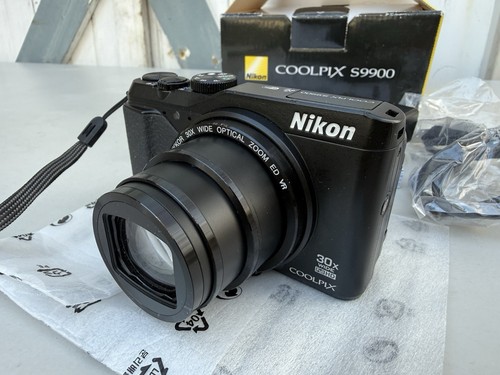 Nikon Coolpix S9900 Digital Camera w/ Box & Accessories - Tested Working - Afbeelding 12 van 14