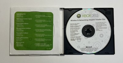 Xbox 360 Wireless N Networking Adaptor Installer Disc Only Free Shipping 