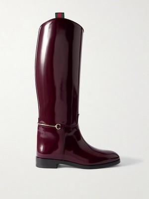 Gucci Slim Horsebit Shiny Boots (Please request your size for purchasing)