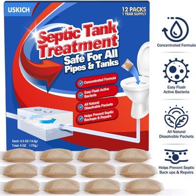 #ad #ad Septic Tank Treatment1 Year Supply Septic Pods 12 pcs 1 Flush per Month Septi $13.59