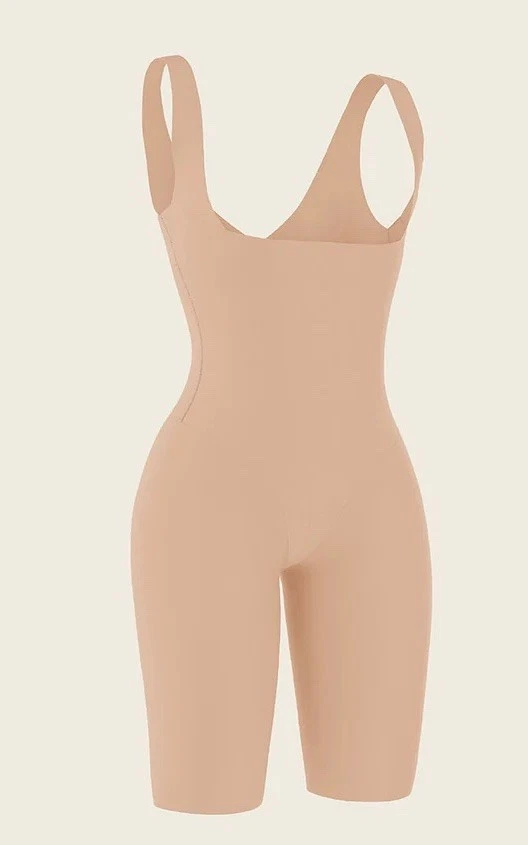 Modelador corporal Leonisa indetectable Step-in medio muslo beige talla M Foto 4 de 4