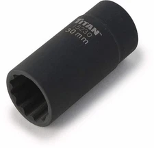 15230 30 mm 1/2" Drive 12 Point Axle Nut Socket