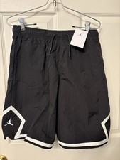 NWT Jordan Big Kids' Poolside Woven Diamond Shorts Boys Youth Black XL 45