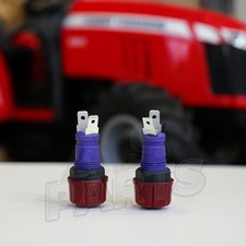 For Massey Ford Tractor Jeeps - Pair Red Dash Board Warning Light 12v Bulb