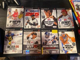 Sony PlayStation 2 Console - WORKING - 24 games, controller, Mem Card, cords