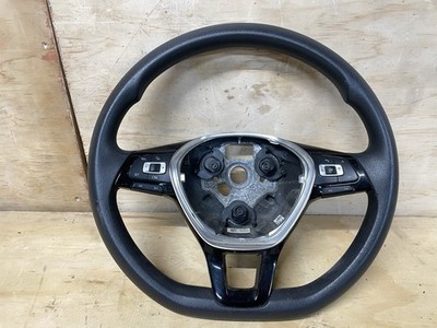 Read Ad! 15-18 Volkswagen VW Jetta Black Rubber Vinyl Steering Wheel OEM