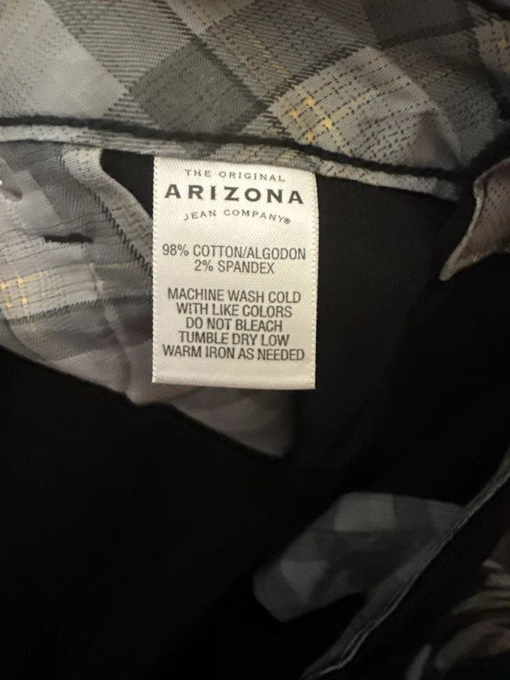 Pantalones de pana negros Arizona Jean Co para mujer talla 15 Foto 4 de 4