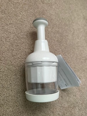 Pampered Chef Push Function Food Chopper - White