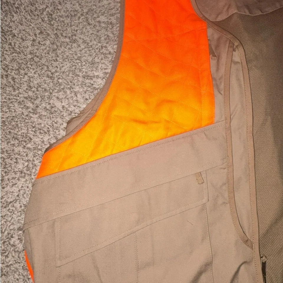 🦌 Cabela’s Blaze Orange & Tan Hunting Vest 2XL – High‑Vis Outdoor Gear 🎯 - Image 3 of 4