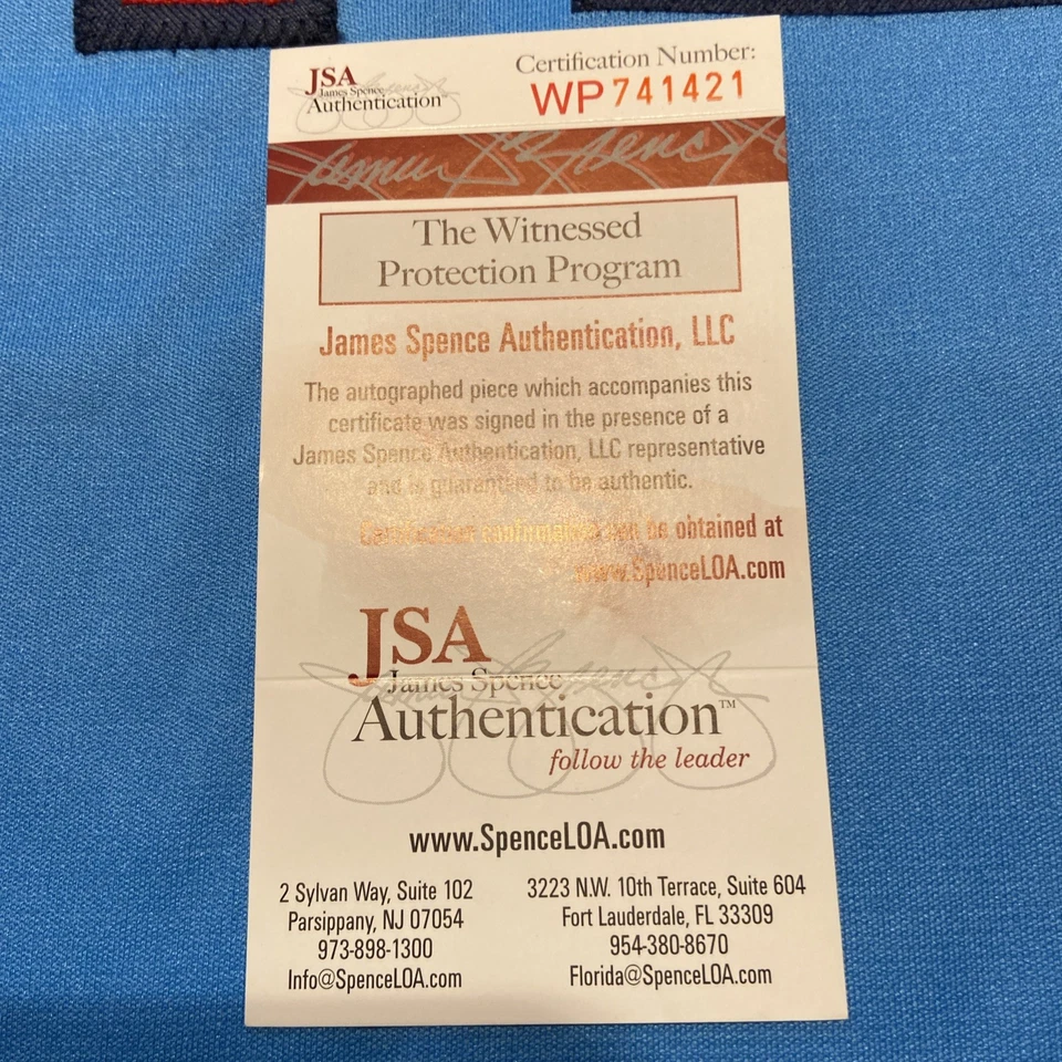 🐦 BRUCE SUTTER 🐦 "HOF 06" Autographed/Signed Jersey JSA COA Blue Custom Jersey - Image 2 of 4