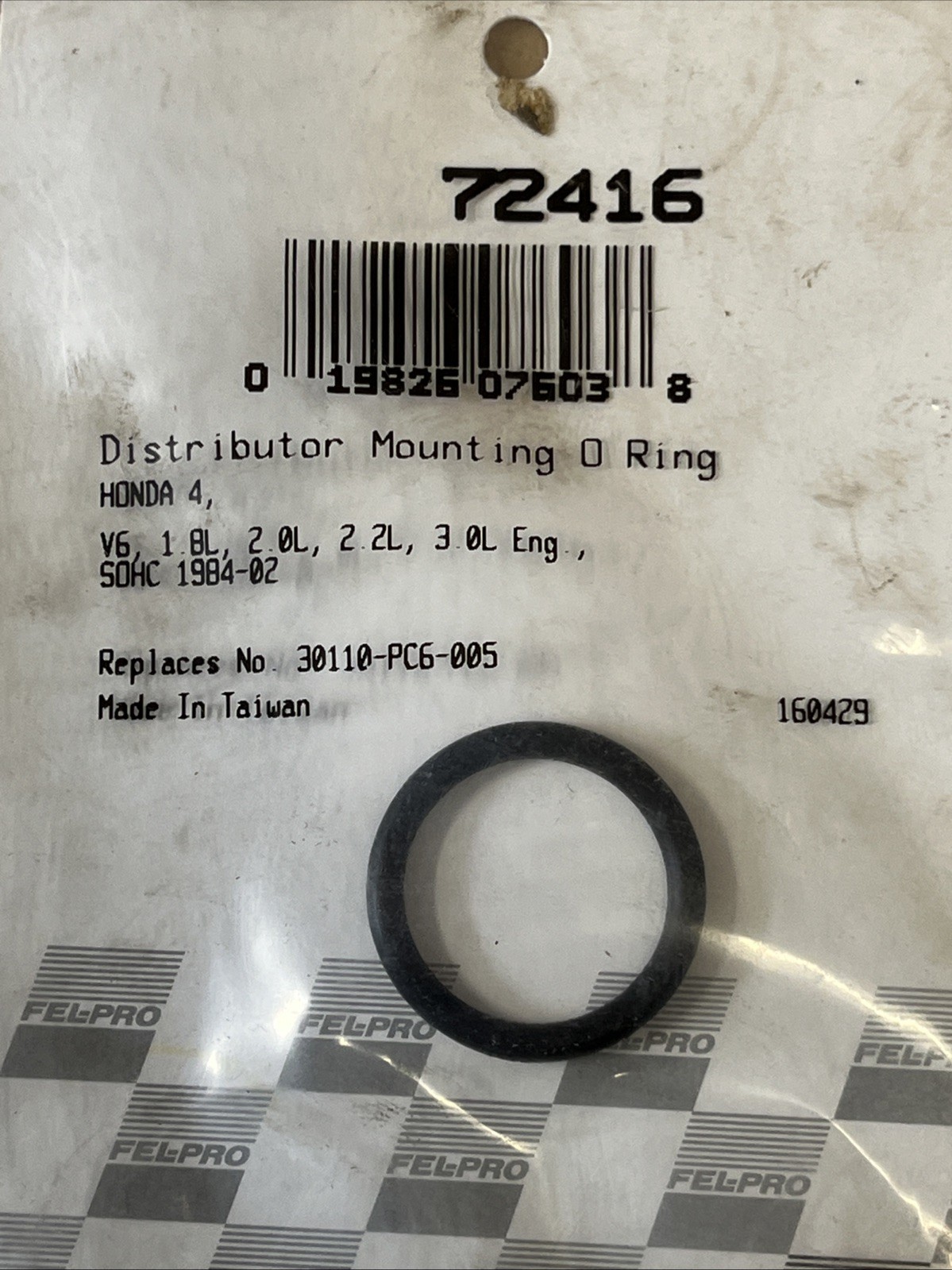 Distributor O-Ring Fel-Pro 72416 for sale online | eBay