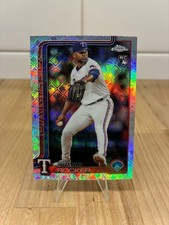 2025 TOPPS Chrome Kumar Rocker Logofractor #73 Texas Rangers