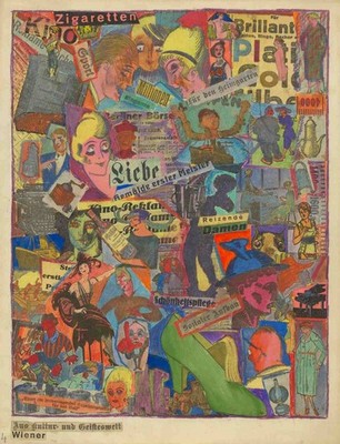 Karl Wiener - From the World of Culture and Ideas - Collage Art Print 1923
