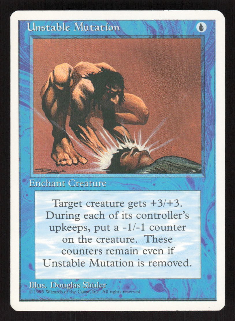 1995 Unstable Mutation Fourth Edition MTG