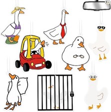 8Pcs Car Air Fresheners Funny Cartoon Farm Animal Scented Hanging Decor Cute Car