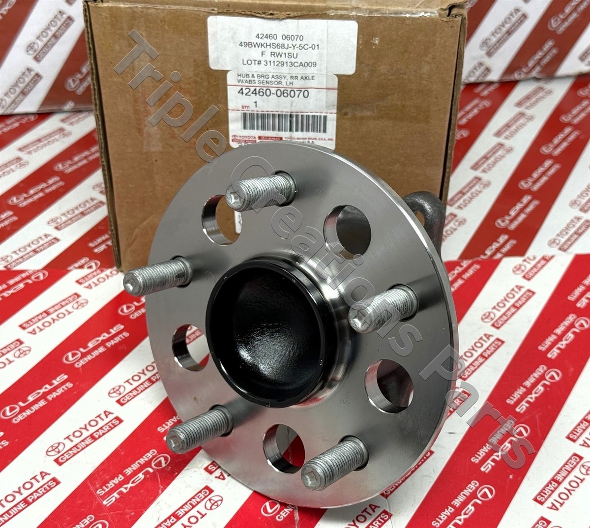 Toyota Genuine 4246006070 Hub & Bearing Assy Rear Axle LH 42460