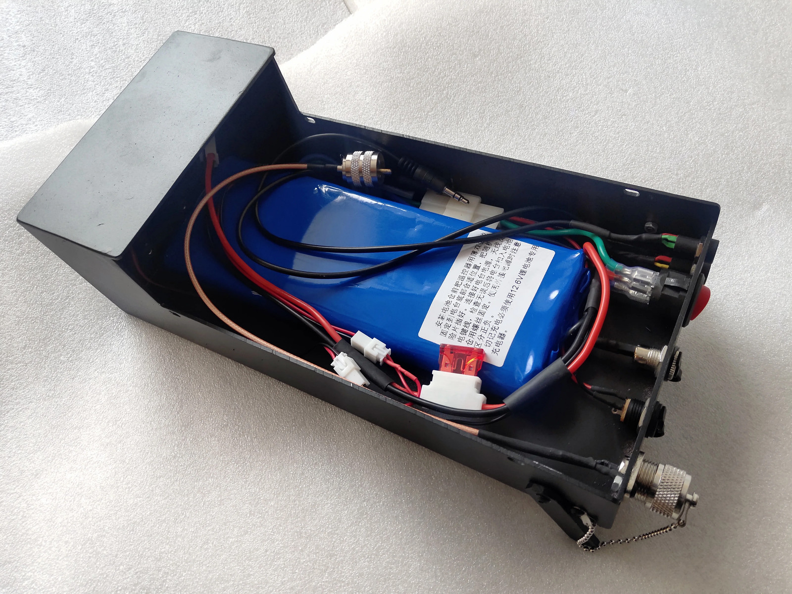 External Rechargable 18650Battery Pack and Box With Stand For XIEGU G90 G90S