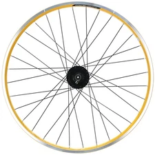 Electra Townie 7D EQ 26" Front Wheel, Shimano Nexus Hub, Yellow, Rim Brake, QR