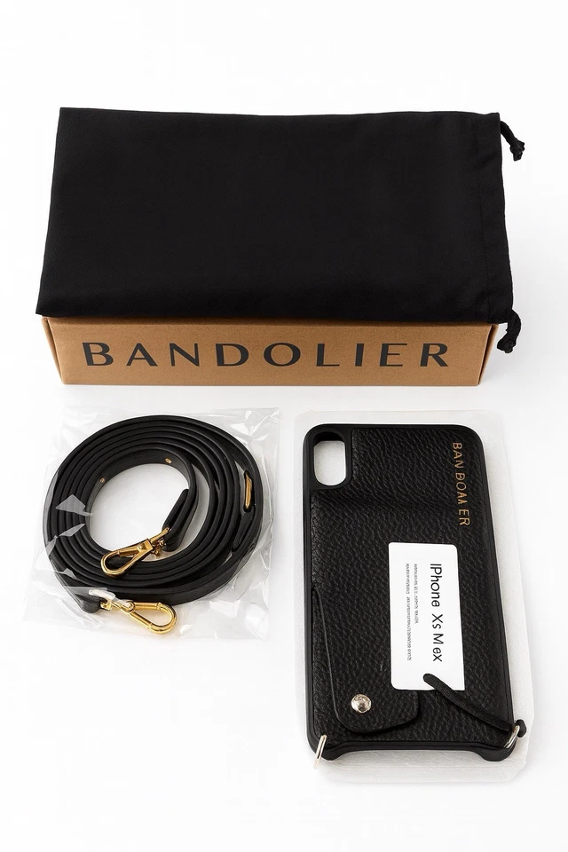 Funda BANDOLIER Teléfono XS con Correa - Negra/Dorada - Totalmente Nueva con Caja y Etiquetas Foto 4 de 4
