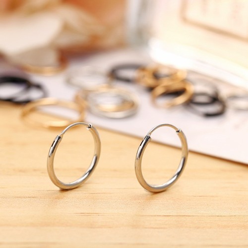 9 Pcs Small Metal Earrings Punk Hoop Set Fitness Man Simple Studs Creative - Imagen 7 de 12