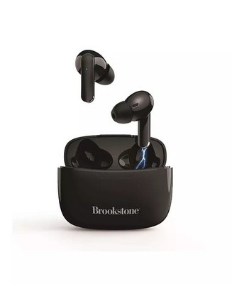 Brookstone Touch Pro True Wireless Bluetooth Earbuds Black Size OS NWB