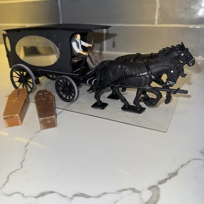 Pola Horse Drawn Hearse Wagon G Scale Very Rare EUC