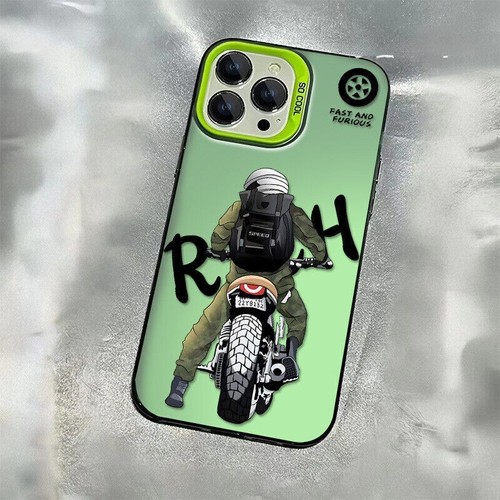 Hot For iPhone 16max trendy men's motorcycle 12 color silver MD protective case - Picture 4 of 34