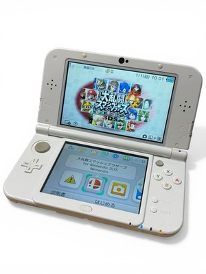 Dual IPS New Nintendo 3DS LL XL Pearl White Console Tested Japan