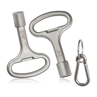 Square Spigot Key with Key Chain Fit for 3/8'' and 5/16'' Hydrant 80132 New