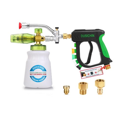 #ad DUSICHIN Pressure Washer Gun Foam Cannon Dual Connector Shift Valve Car Wash... $49.67