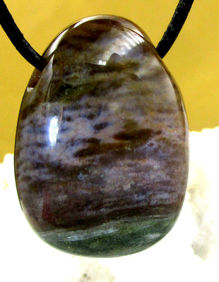 SARDONYX  XL TROPFEN Edelstein  Anhänger  FREEFORM   TROMMELSTEIN  gebohrt  Nr.5