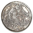 1 oz Hand Poured Silver Round - Sighting of the Century "Bigfoot"