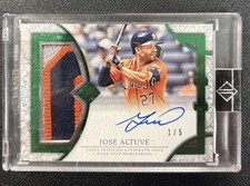 2024 Topps Transcendent Jose Altuve Emerald Patch Auto 1/5 Astros