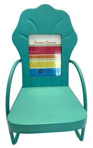 Summer Carnival Dennis East 6"x3.5"x4"Green Lawn Chair Photo Frame/Doll Chair
