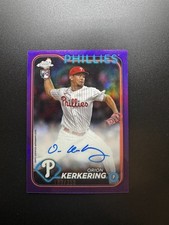 Orion Kerkering RC Auto 2024 Topps Chrome #RA-OK Purple Refractor /250