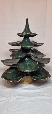 JAMAR Mallory Studio Stacking Ceramic Mold Tiered Treat Tree 5 Layers Glued 16''