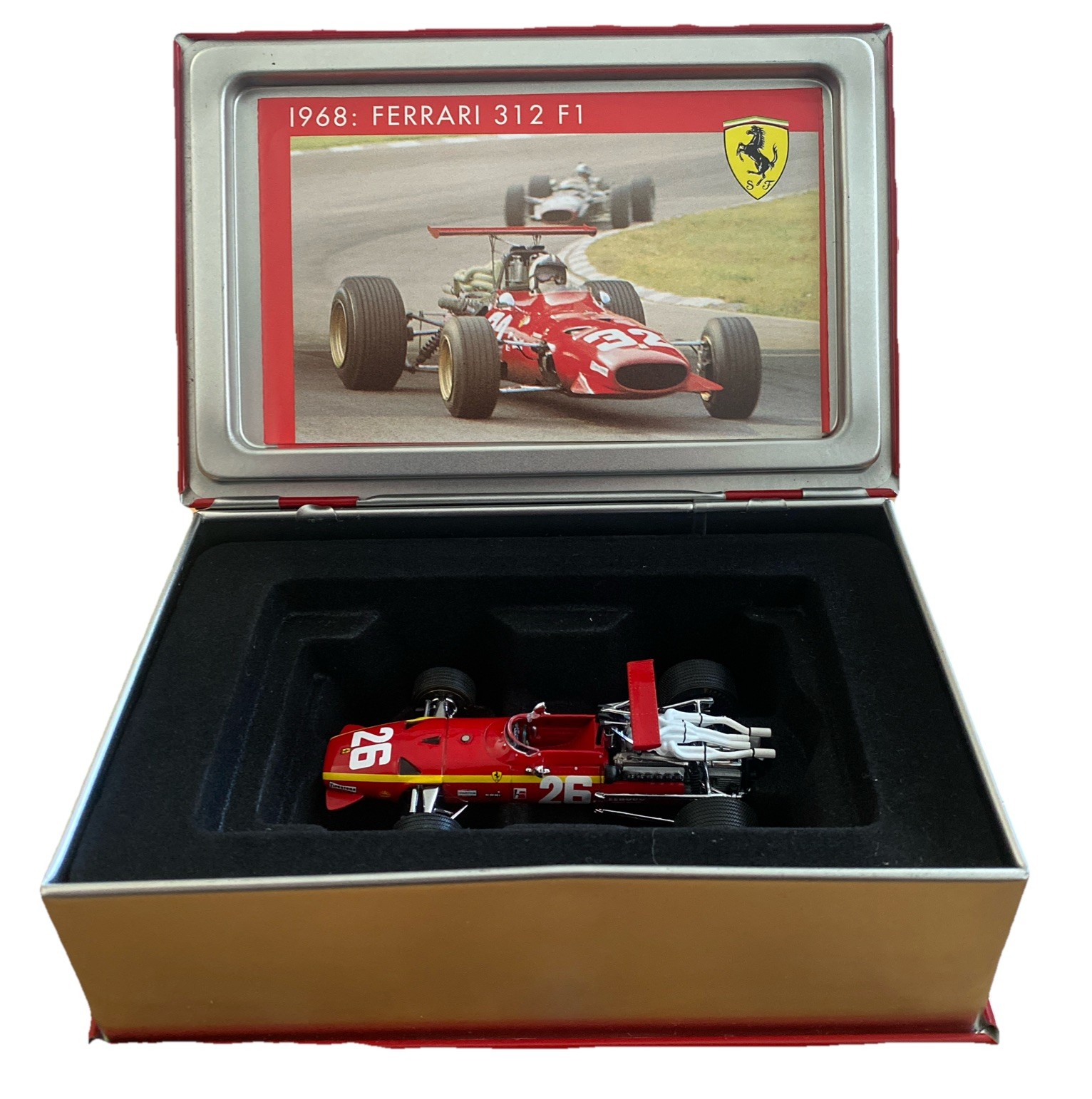 La Storia IXO 1:43 Ferrari 312 Formula 1 Jacky Ickx 1968 Rouen Winner Case Book