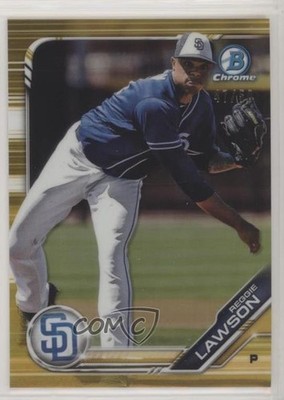 2019 Bowman Chrome Prospects Gold Refractor 47/50 Reggie Lawson #BCP-68 4z8