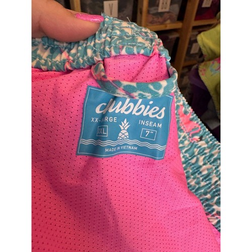Chubbies Men's The Domingos Are For Flamingos Swim Trunks XXL Inseam 7in NEW - Picture 4 of 4