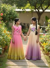 KIDS GIRLS LEHNGA CHOLI LEHENGA CHOLI INDIAN PAKISTANI DESIGNER WEDDING ETHNIC