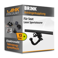 Für Seat Leon Sportstourer 20- BRINK Anhängerkupplung abnehmbar + 13polig NEU