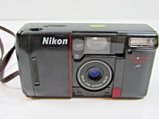 Nikon Tele Touch 300 AF 35mm Point Shoot Auto Focus Built-in Flash Black P43