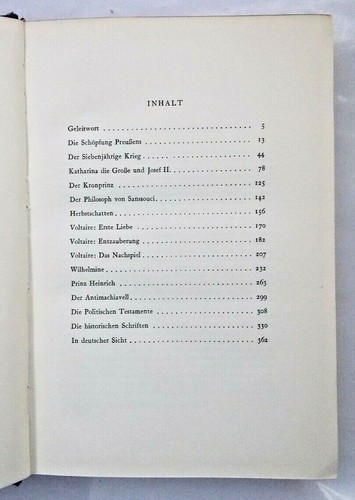 Friedrich der Grosse von G P Gooch 1951 1st edition in German hardback - Picture 4 of 5