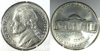  1 Coin from Album  1996 D Jefferson Nickel MS BU UNC Full Steps Folder Filler