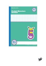 Showa Note Pokemon Study Book 5mm Grid Green  Character Leader Included 5-Pack