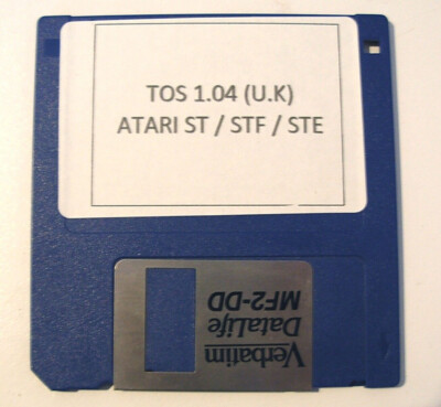 Disquette TOS 1.04 (U.K) UPGRADE DISK Rainbow TOS ATARI ST / STF / STE ...