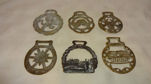A Collection / Job Lot Of 6 Different Old Horse Brass / Brasses (set 7) - Picture 4 of 8